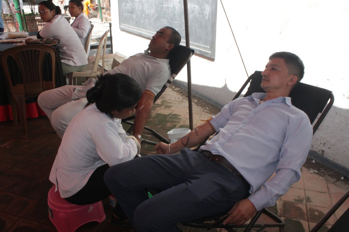 Blood donation program